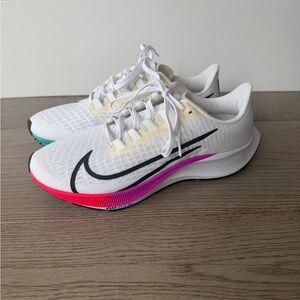 Nike White and Black Running Shoe Interior Label